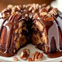 German Chocolate Pecan Pound Cake