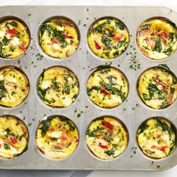 Spinach And Goat Cheese Egg Muffins