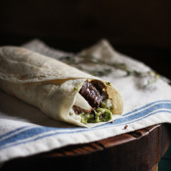 Lamb Burritos With Lemon Oregano Rice And Homemade Tzitziki
