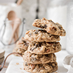 Soft And Chewy High Altitude Brown Butter Oatmeal Raisin Cookies