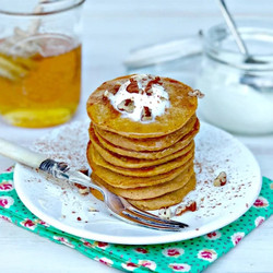 Sweet Potato Pancakes Two Ways {Sweet or Savoury}