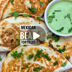 20 Min Mexican Bean Quesadilla