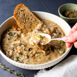 Wild Rice Mushroom Soup