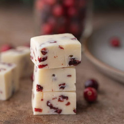 White Chocolate Cranberry Fudge Recipe