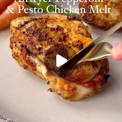 Airfryer Pepperoni &amp; Pesto Chicken Melt