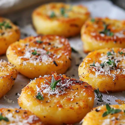 Oven Crispy Parmesan Potatoes