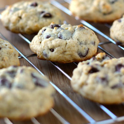 Banana Chocolate Chip Oatmeal Cookies