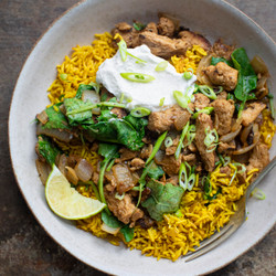 Chicken And Yellow Rice - Mississippi Vegan