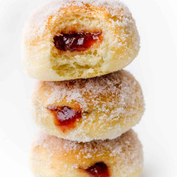 Baked Donuts Filled With Jelly