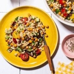 Pearl Couscous Salad With Chickpeas