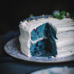 Blue Velvet Cake With Cream Cheese Frosting