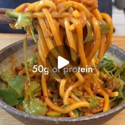 Spicy Peanut Chicken Noodles
