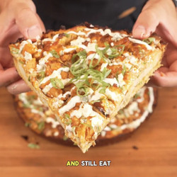 Buffalo Chicken Cast Iron Pizza
