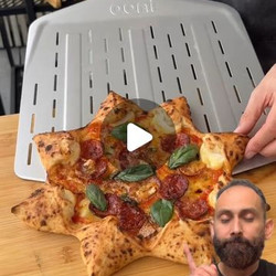 Star-shaped Pizza With French Ingredients