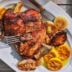 Adam Liaw’s Roast Spring Lamb Shoulder With Garlic And Lemon