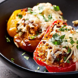 Stuffed Peppers With Beef Mince &amp; Bulgur Wheat