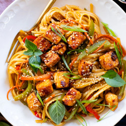 Tofu Noodle Stir-fry
