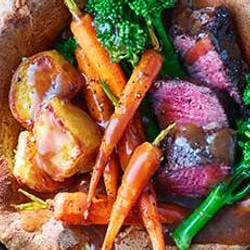 Giant Yorkshire Pudding Sunday Lunch