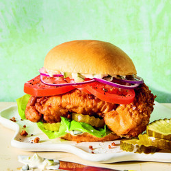 Triple Pickle Fried Chicken Sandwich