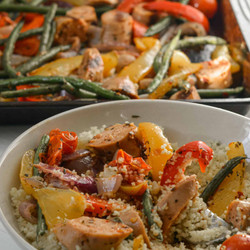 Oven Baked Sausage And Pepper Sheet Pan