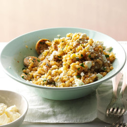 Israeli Couscous &amp; Chicken Sausage Skillet