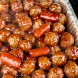 Easy Lil Smokies And Meatball Appetizer