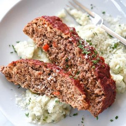 Healthy Meatloaf With Tomato Glaze