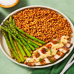 Creamy Dill Salmon With Couscous And Asparagus