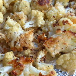 Roasted Garlic Parmesan Cauliflower Recipe