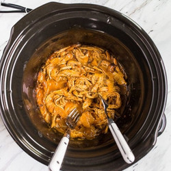Slow Cooker Pulled Pork Tenderloin