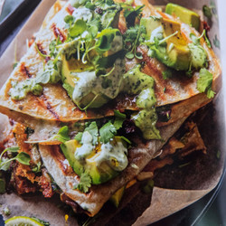 Black Bean Quesadillas With Creamy Jalapeño Sauce