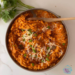 Slow Cooker Orzo In Vegetable Sauce