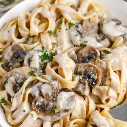 Creamy Mushroom Tagliatelle