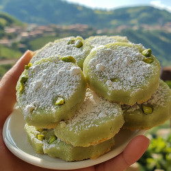 Homemade Pistachio Wedding Cookies