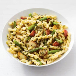 Gemelli With Pesto, Potatoes And Green Beans