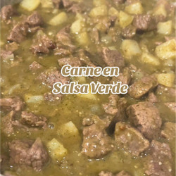 Carne Con Papas En Salsa Verde