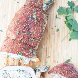 Traeger Smoked Stuffed Pork Tenderloin