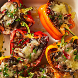Philly Cheesesteak Stuffed Peppers
