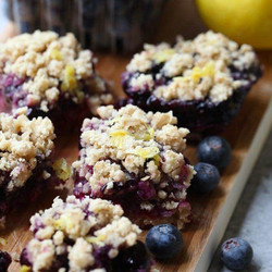 Lemon Blueberry Crumble Bars