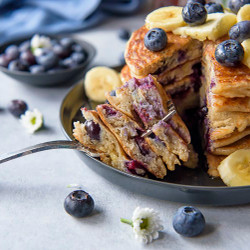 Blueberry and Banana Pancakes