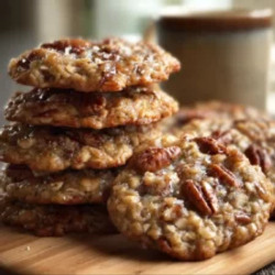 Bakery Style Pecan Pie Oatmeal Cookies