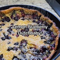 Lemon Blueberry Dutchbaby
