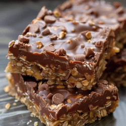 No Bake Chocolate Oat Bars