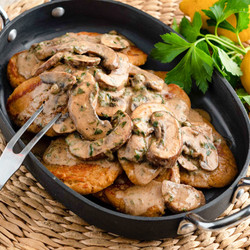 Plant-based Chickpea Piccata Recipe With Mushrooms (dairy-free)