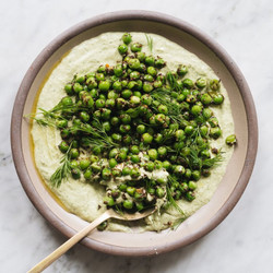 Hetty - Artichoke and dill dip with spiced peas