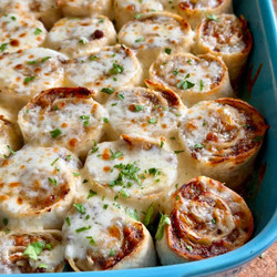 Ground Beef Tortilla Roll Ups