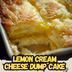 4 Ingredients Lemon Cream Cheese Dump Cake