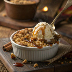 Apple Crisp With Oat Topping