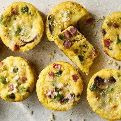 Ham-and-three-cheese Egg Bites