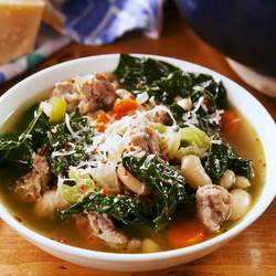 Sausage White Bean & Kale Soup